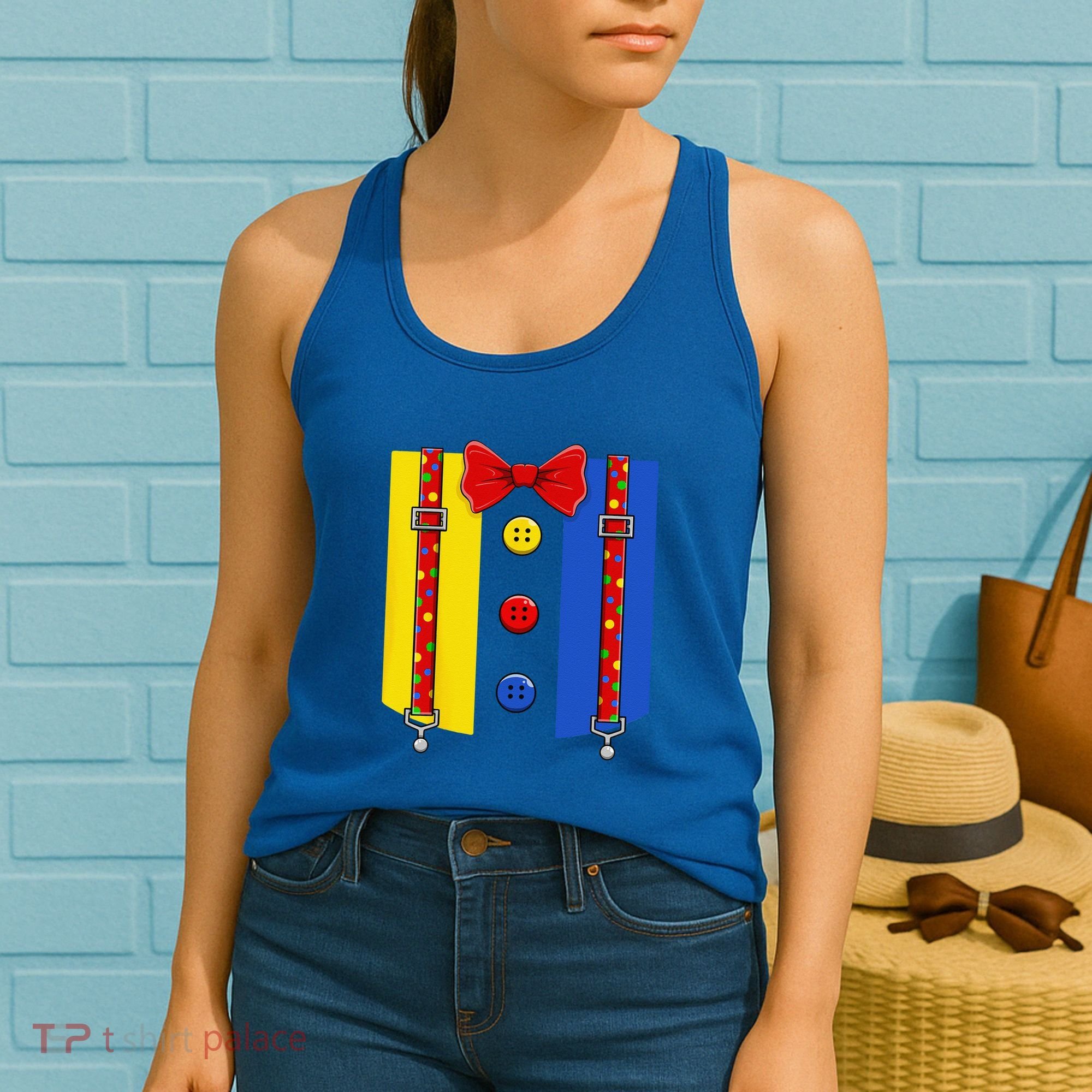 Clown Costume Halloween Circus Matching Women's Tank Top