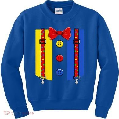Clown Costume Halloween Circus Matching Kids Sweatshirt