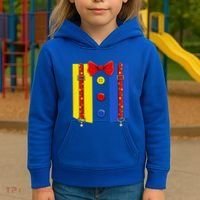 Clown Costume Halloween Circus Matching Kids Hoodie thumb 3