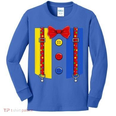 Clown Costume Halloween Circus Matching Kids Long Sleeve Shirt