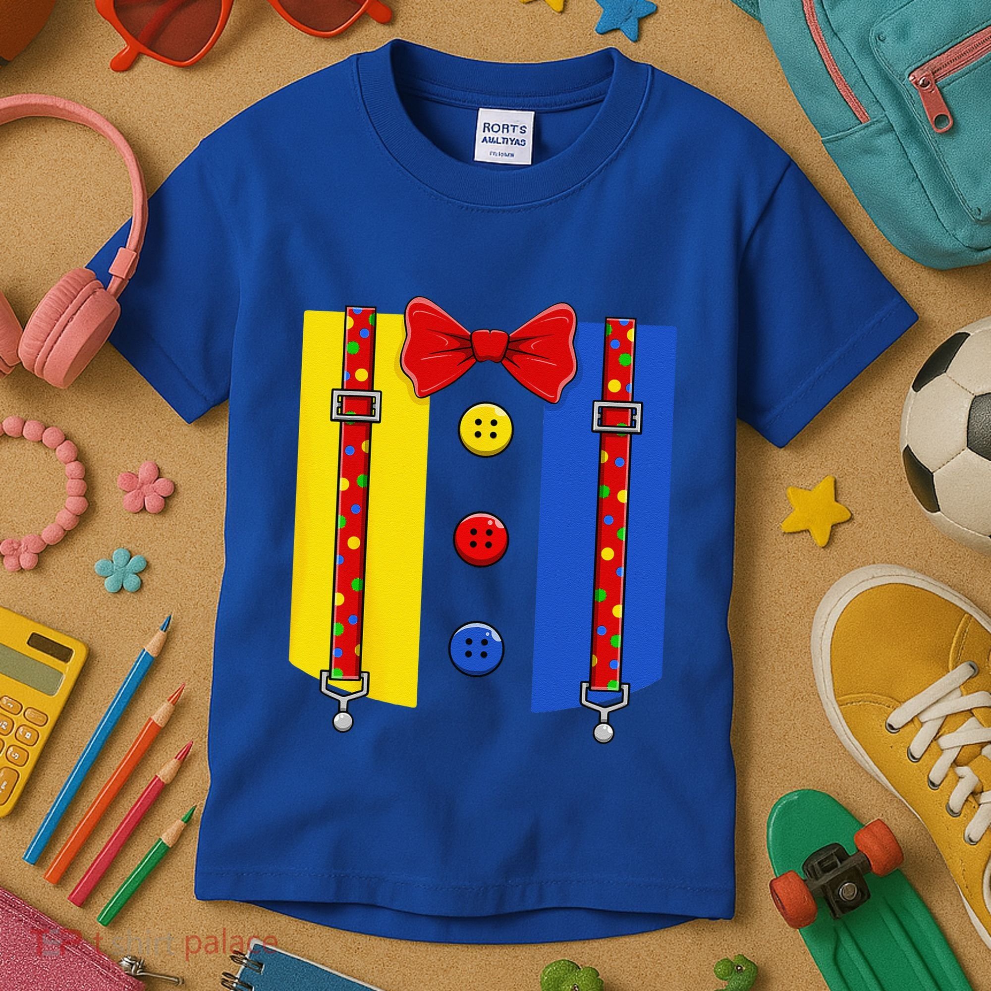 Clown Costume Halloween Circus Matching Kids T-Shirt