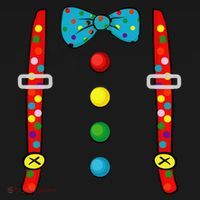 Clown Costume Halloween Funny Circus Clown DIY Costume Doggie Tank thumb 4