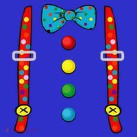 Clown Costume Halloween Funny Circus Clown DIY Costume Apron thumb 3
