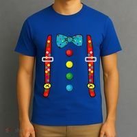 Clown Costume Halloween Funny Circus Clown DIY Costume T-Shirt thumb 3
