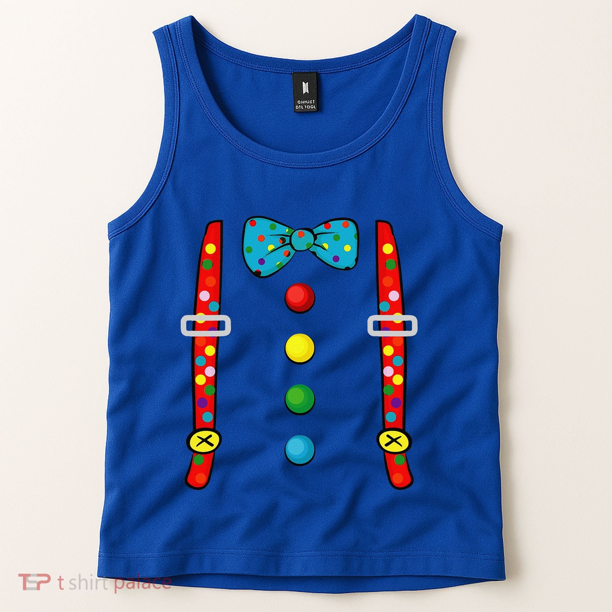 Clown Costume Halloween Funny Circus Clown DIY Costume Tank Top