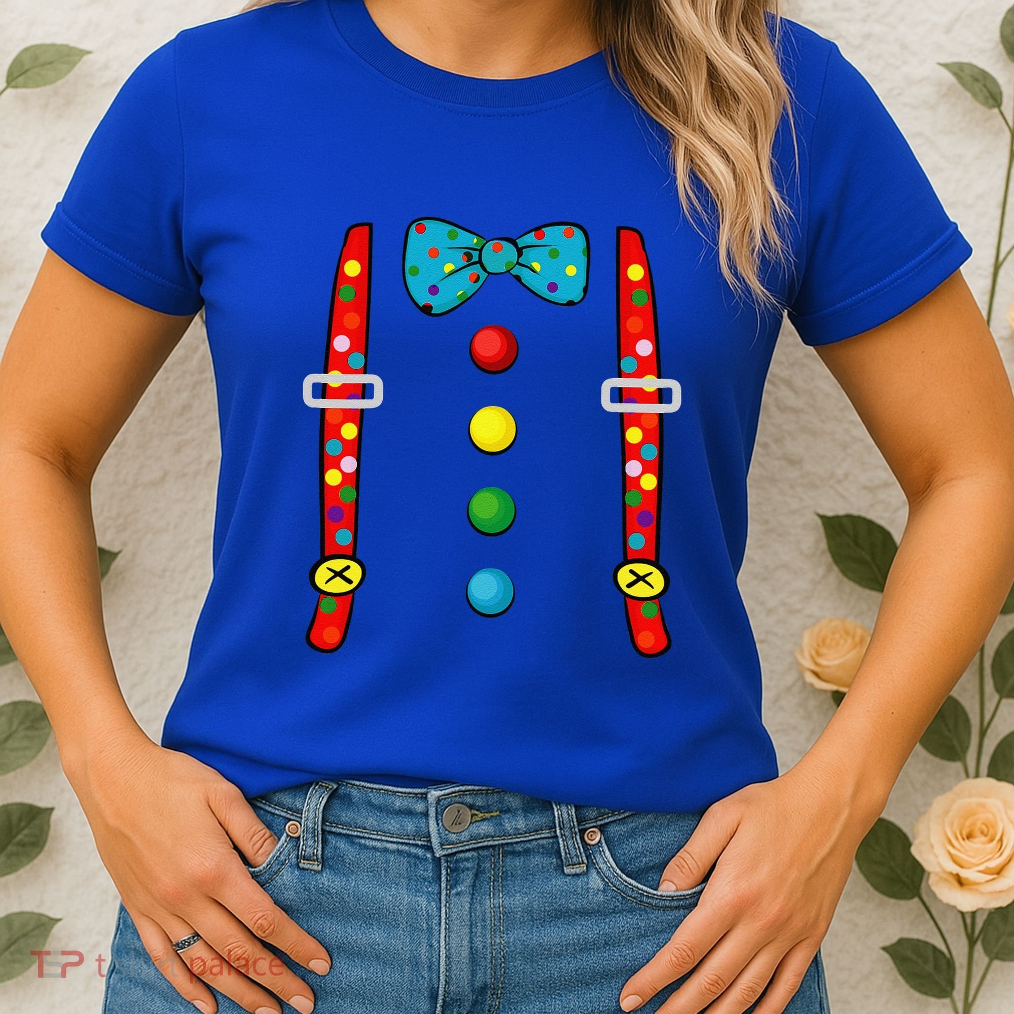 Clown Costume Halloween Funny Circus Clown DIY Costume Women's T-Shirt