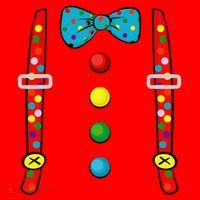Clown Costume Halloween Funny Circus Clown DIY Costume Santa Hat thumb 1