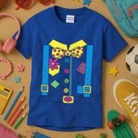 Clown Circus Halloween Clown Costume Kids T-Shirt thumb 3