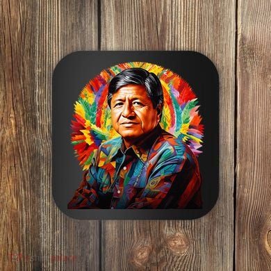Cesar Chavez Hispanic Heritage Month Coaster