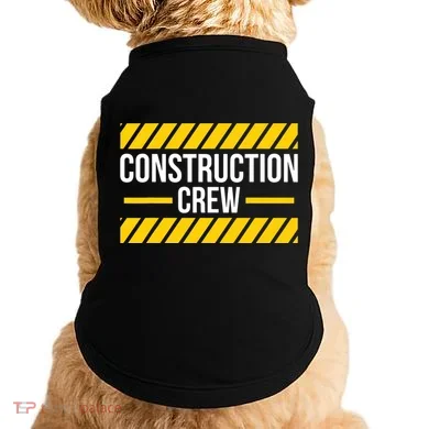 Construction Crew Highway Worker Doggie Tank