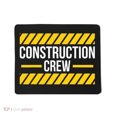 Construction Crew Highway Worker Mousepad