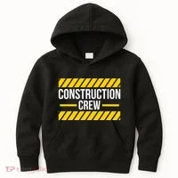 Construction Crew Highway Worker Kids Hoodie thumb 0