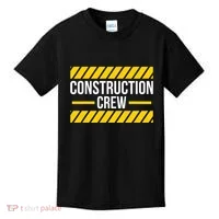 Construction Crew Highway Worker Kids T-Shirt thumb 0