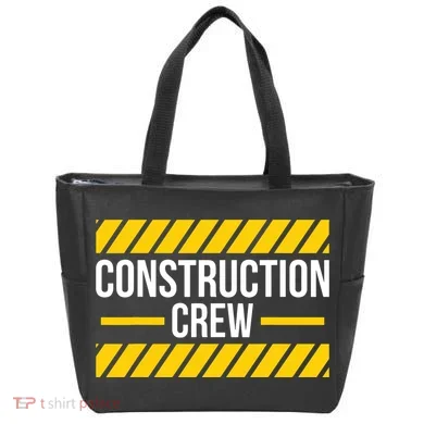 Construction Crew Highway Worker Tote Bag