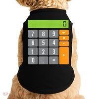 Calculator Costume Halloween Easy Cosplay Math Geek Outfit Doggie Tank thumb 0