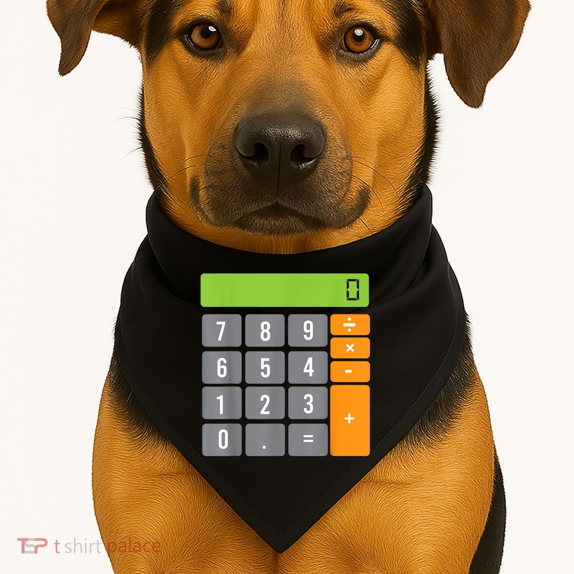 Calculator Costume Halloween Easy Cosplay Math Geek Outfit USA-Made Doggie Bandana