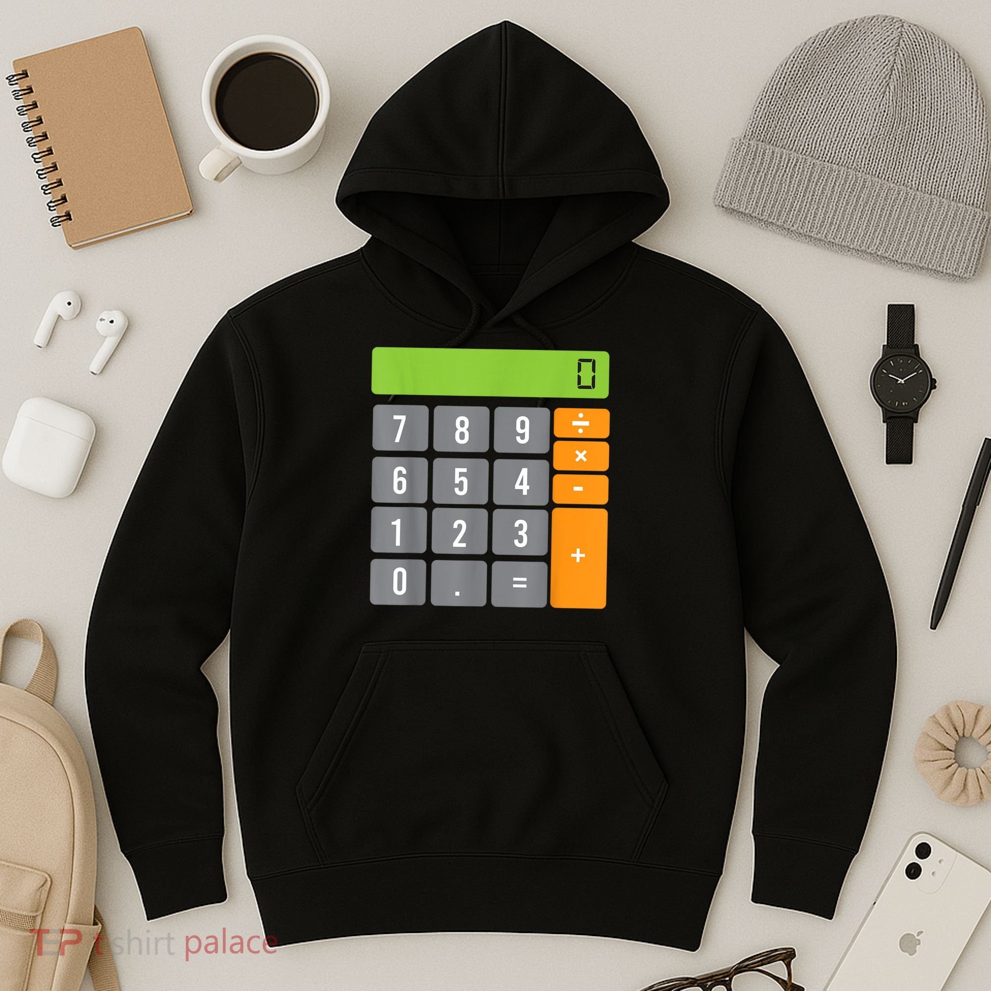 Calculator Costume Halloween Easy Cosplay Math Geek Outfit Hoodie