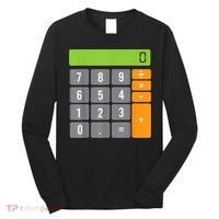 Calculator Costume Halloween Easy Cosplay Math Geek Outfit Long Sleeve Shirt thumb 0