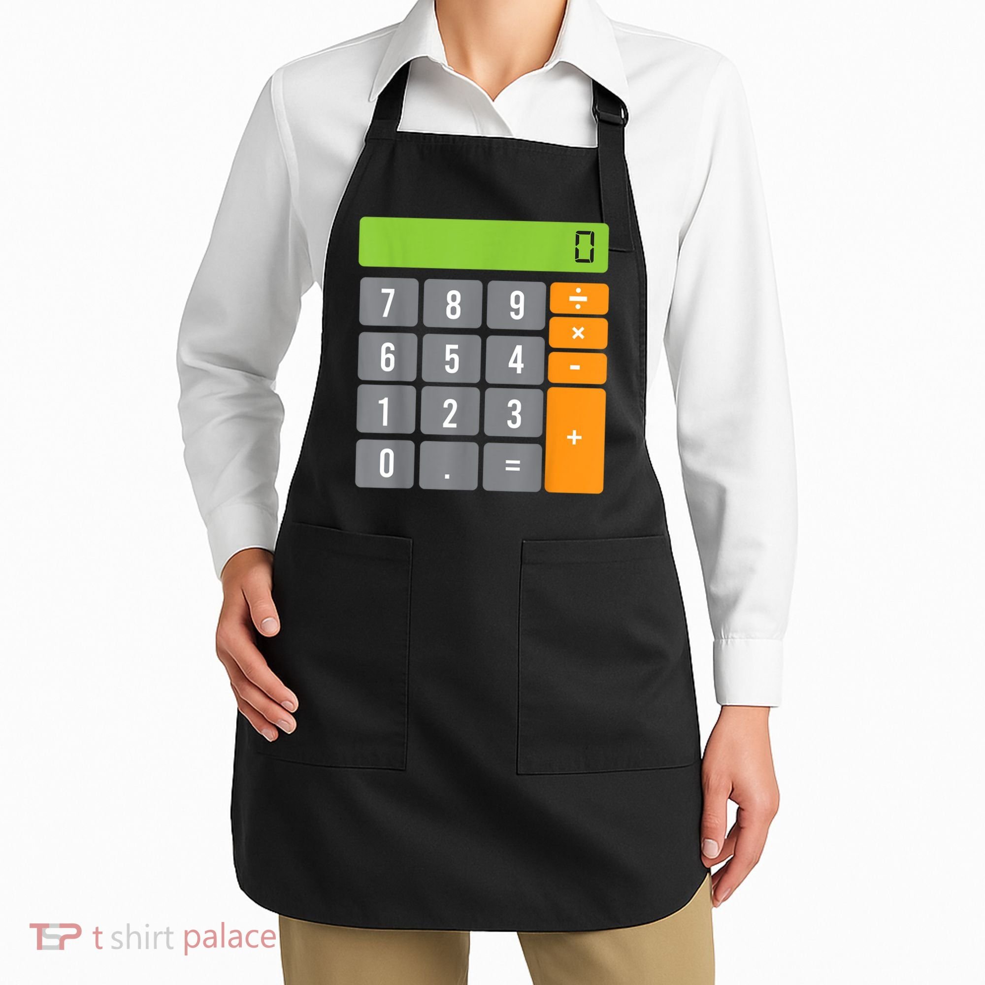 Calculator Costume Halloween Easy Cosplay Math Geek Outfit Apron