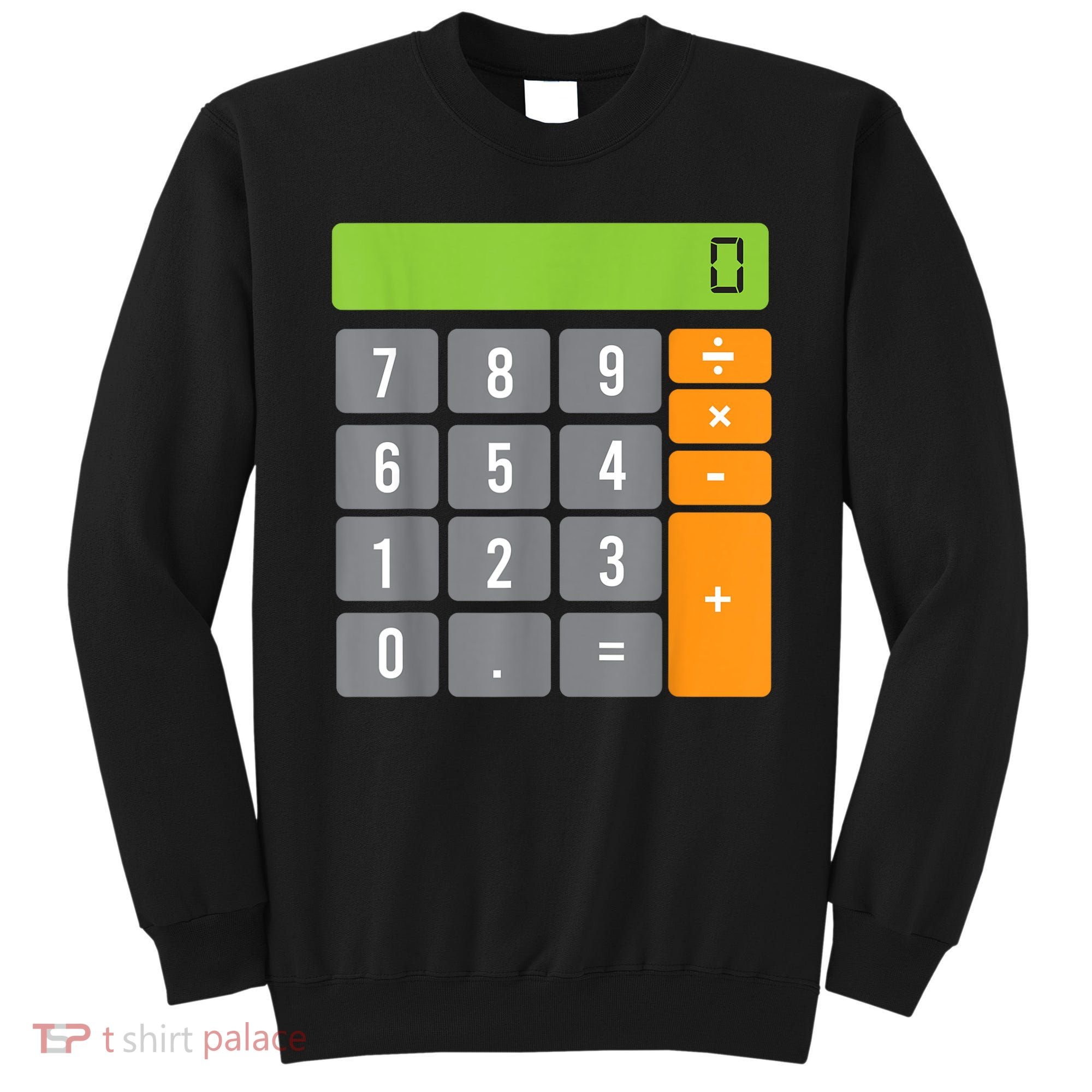 Calculator Costume Halloween Easy Cosplay Math Geek Outfit Sweatshirt