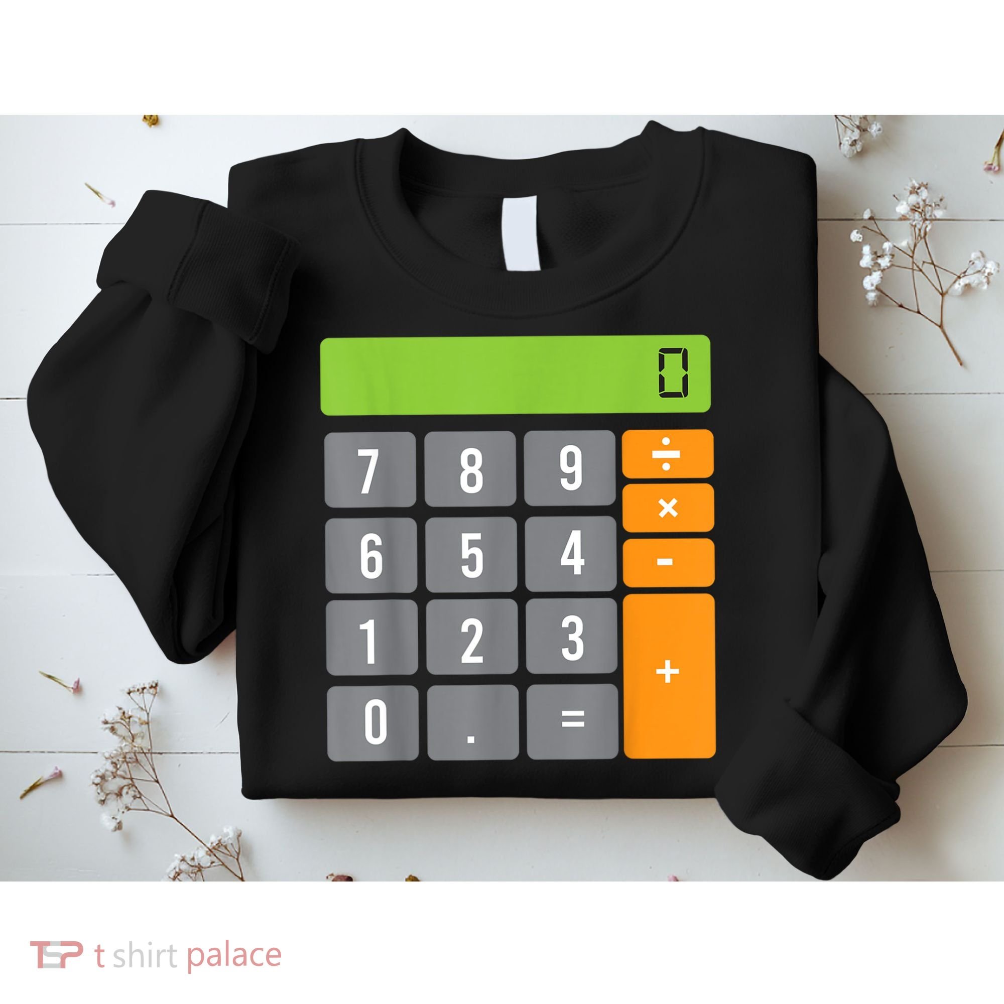 Calculator Costume Halloween Easy Cosplay Math Geek Outfit Sweatshirt