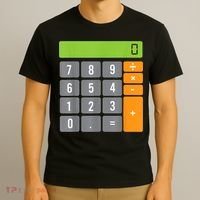 Calculator Costume Halloween Easy Cosplay Math Geek Outfit T-Shirt thumb 3