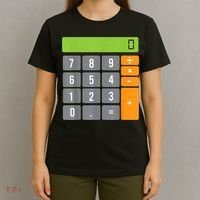 Calculator Costume Halloween Easy Cosplay Math Geek Outfit T-Shirt thumb 4