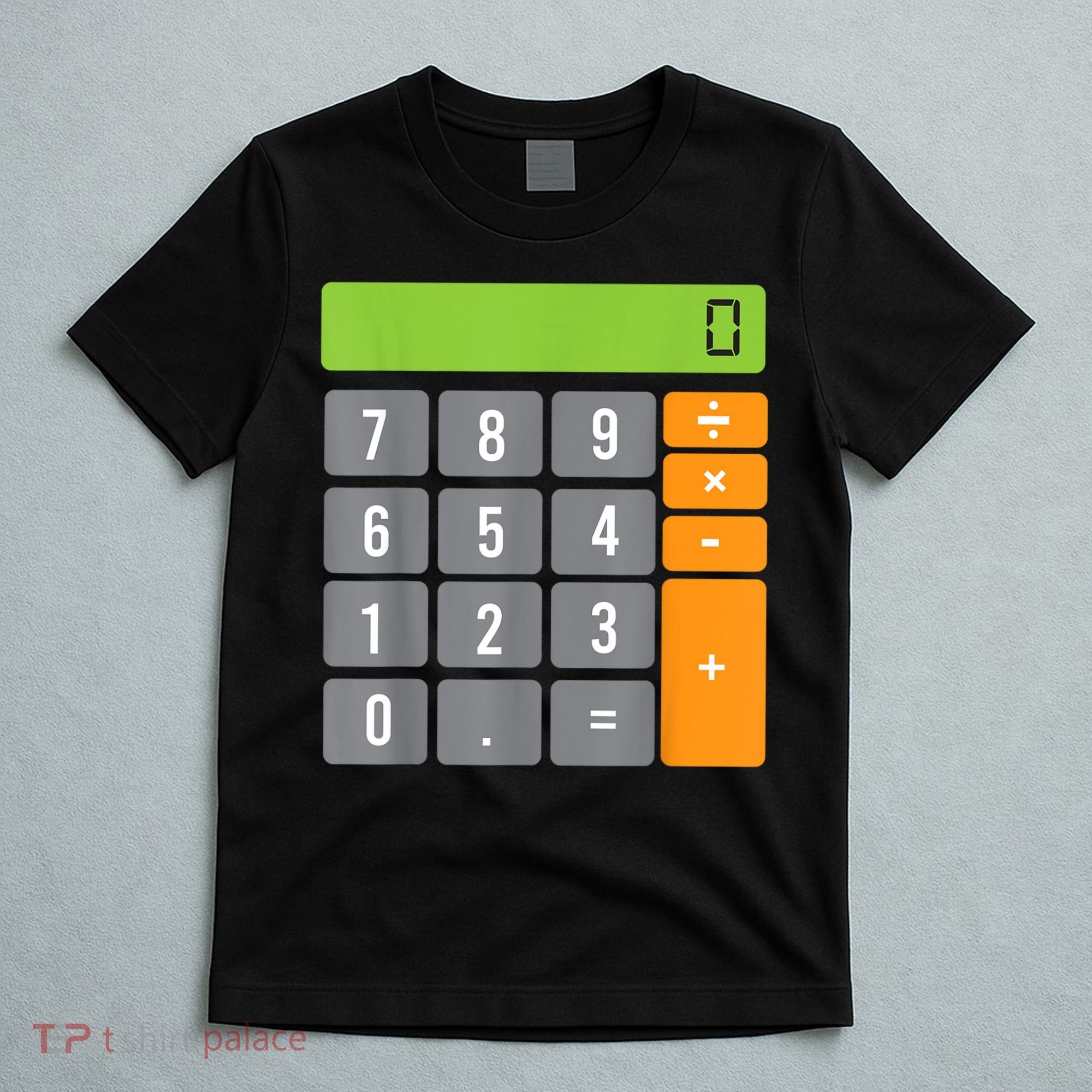 Calculator Costume Halloween Easy Cosplay Math Geek Outfit T-Shirt