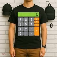 Calculator Costume Halloween Easy Cosplay Math Geek Outfit T-Shirt thumb 6