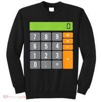 Calculator Costume Halloween Easy Cosplay Math Geek Outfit Tall Sweatshirt thumb 0