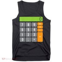 Calculator Costume Halloween Easy Cosplay Math Geek Outfit Tank Top thumb 0