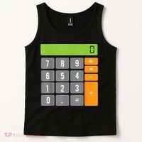 Calculator Costume Halloween Easy Cosplay Math Geek Outfit Tank Top thumb 2