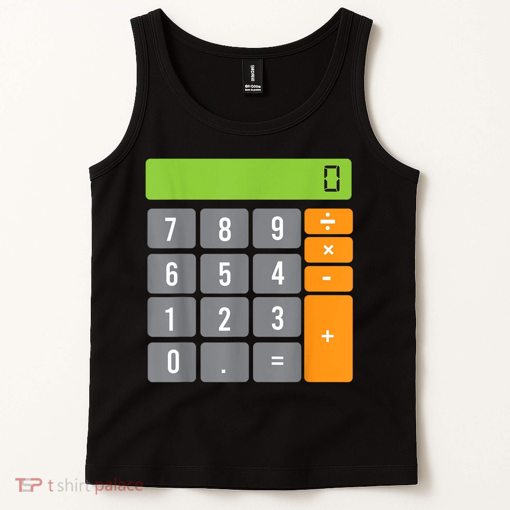 Calculator Costume Halloween Easy Cosplay Math Geek Outfit Tank Top