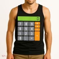 Calculator Costume Halloween Easy Cosplay Math Geek Outfit Tank Top thumb 3