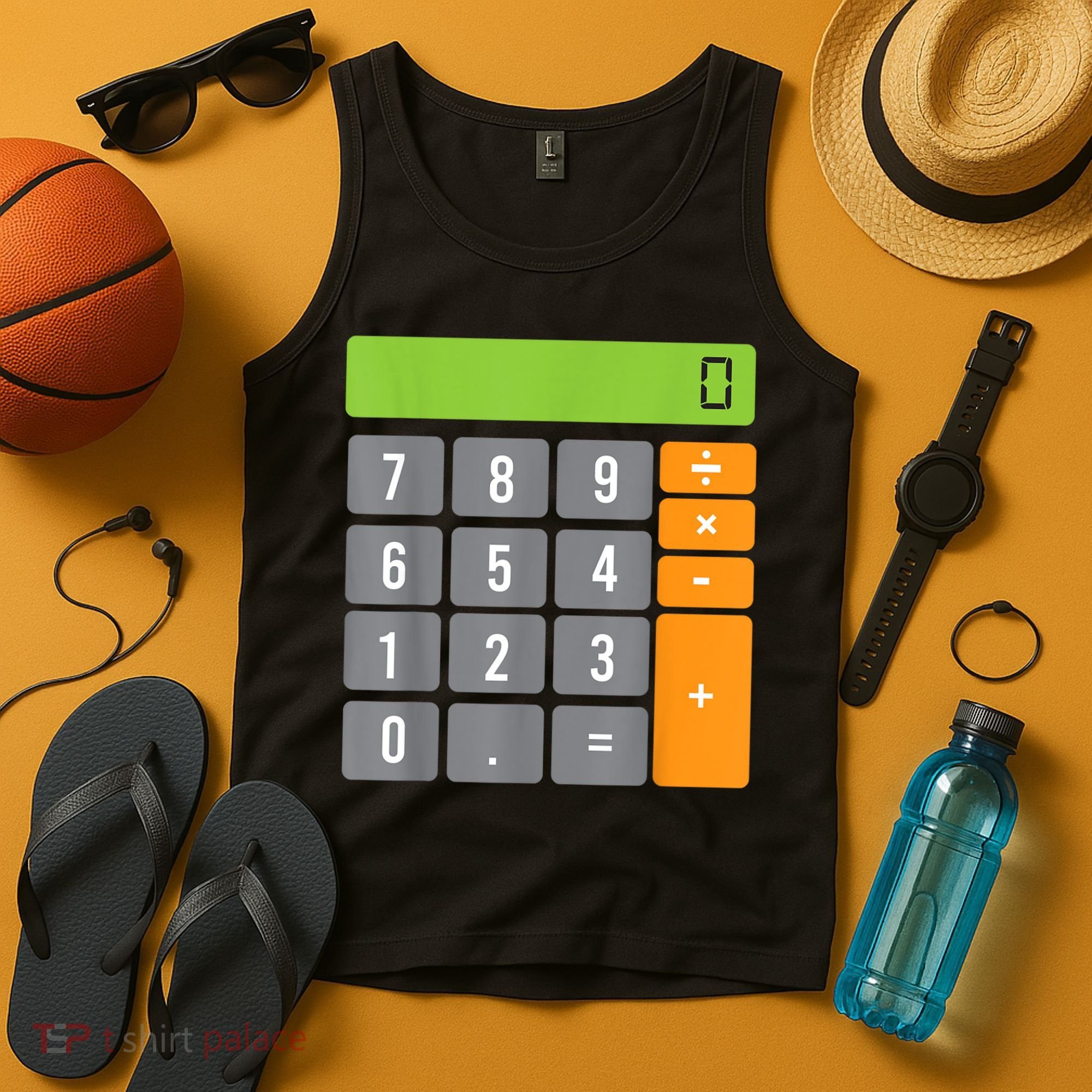 Calculator Costume Halloween Easy Cosplay Math Geek Outfit Tank Top