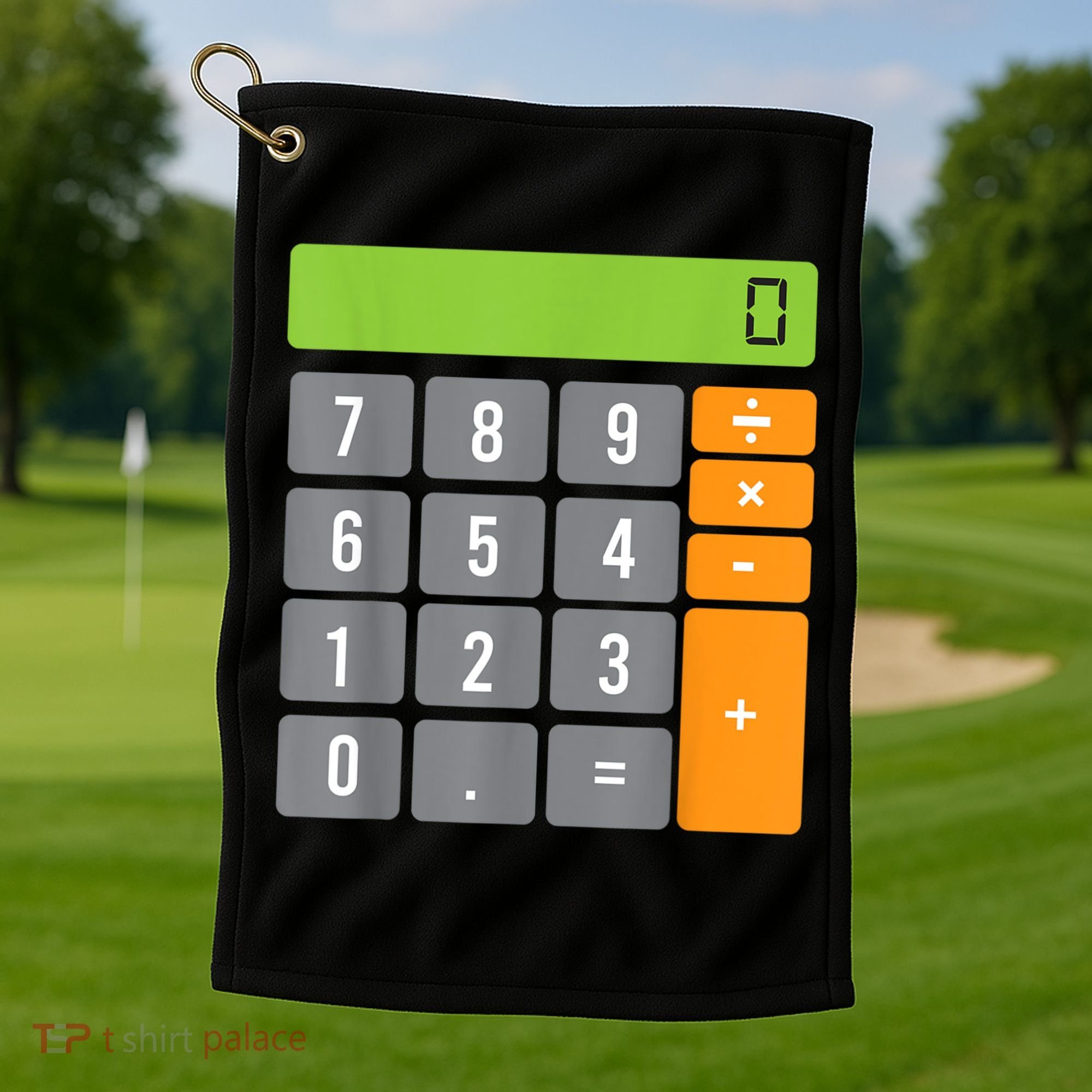 Calculator Costume Halloween Easy Cosplay Math Geek Outfit Golf Towel