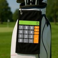 Calculator Costume Halloween Easy Cosplay Math Geek Outfit Golf Towel thumb 2