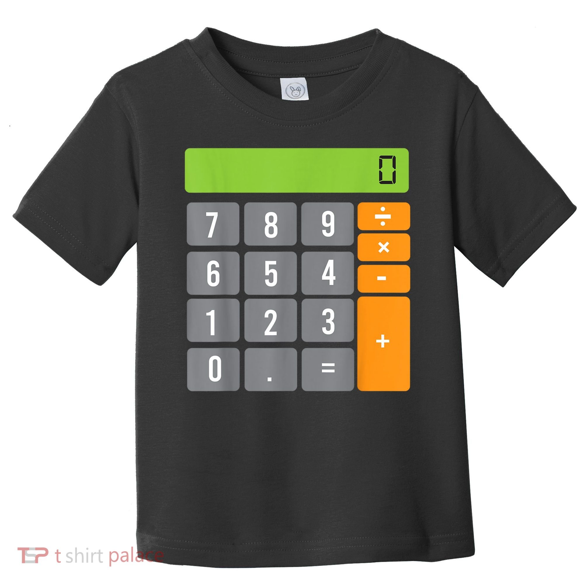 Calculator Costume Halloween Easy Cosplay Math Geek Outfit Toddler T-Shirt