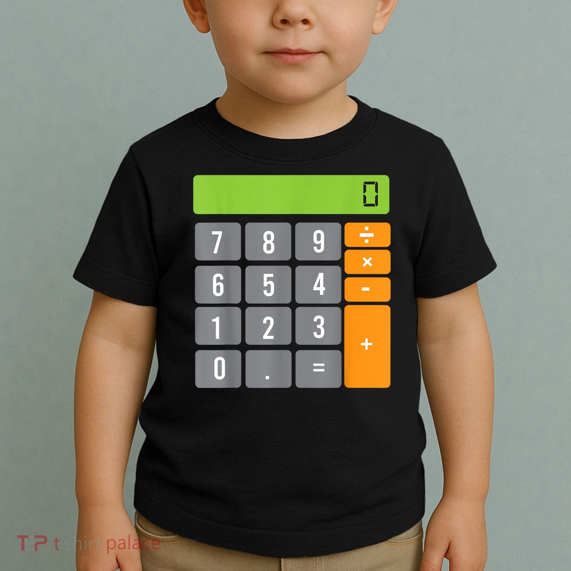 Calculator Costume Halloween Easy Cosplay Math Geek Outfit Toddler T-Shirt