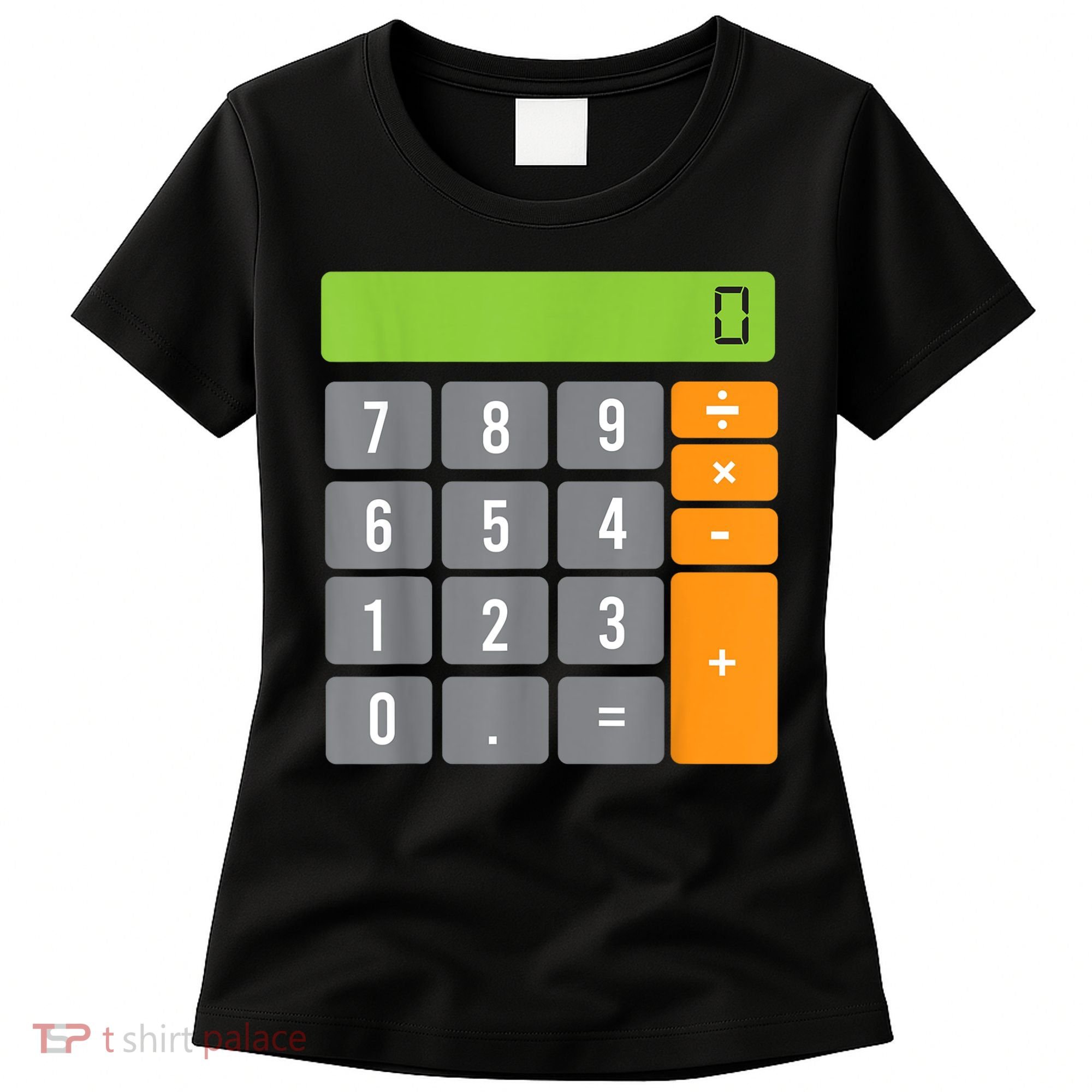 Calculator Costume Halloween Easy Cosplay Math Geek Outfit Women's T-Shirt