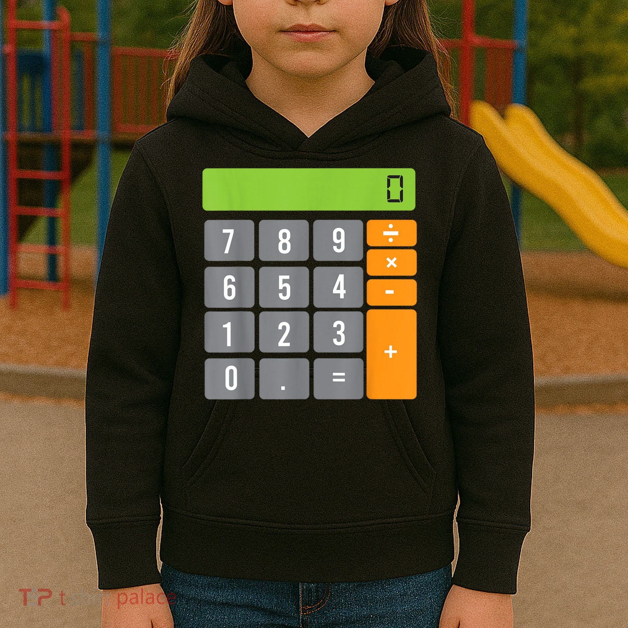 Calculator Costume Halloween Easy Cosplay Math Geek Outfit Kids Hoodie