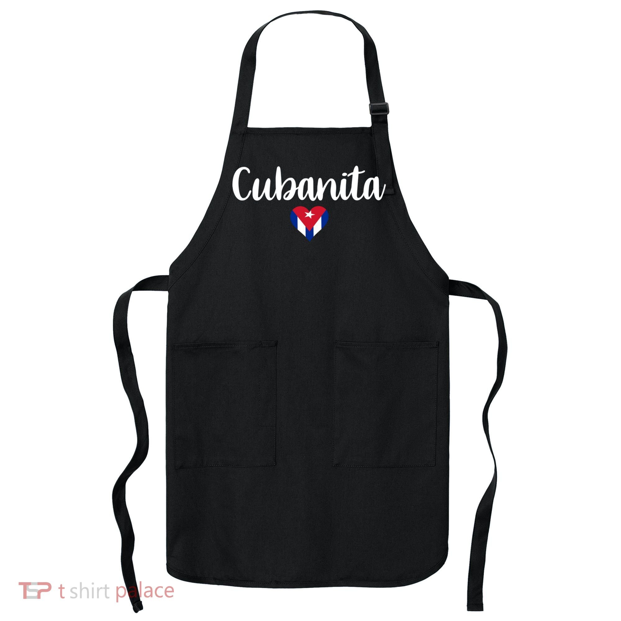 Cubanita Cuban Heart Cuba Flag Apron