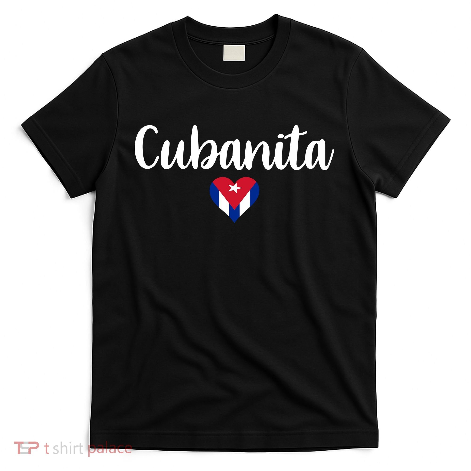 Cubanita Cuban Heart Cuba Flag T-Shirt