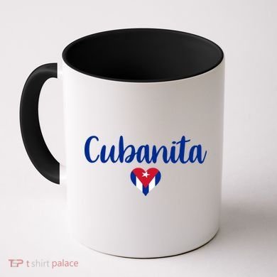Cubanita Cuban Heart Cuba Flag Coffee Mug