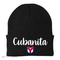 Cubanita Cuban Heart Cuba Flag Beanie thumb 0