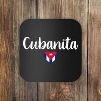 Cubanita Cuban Heart Cuba Flag Coaster thumb 0