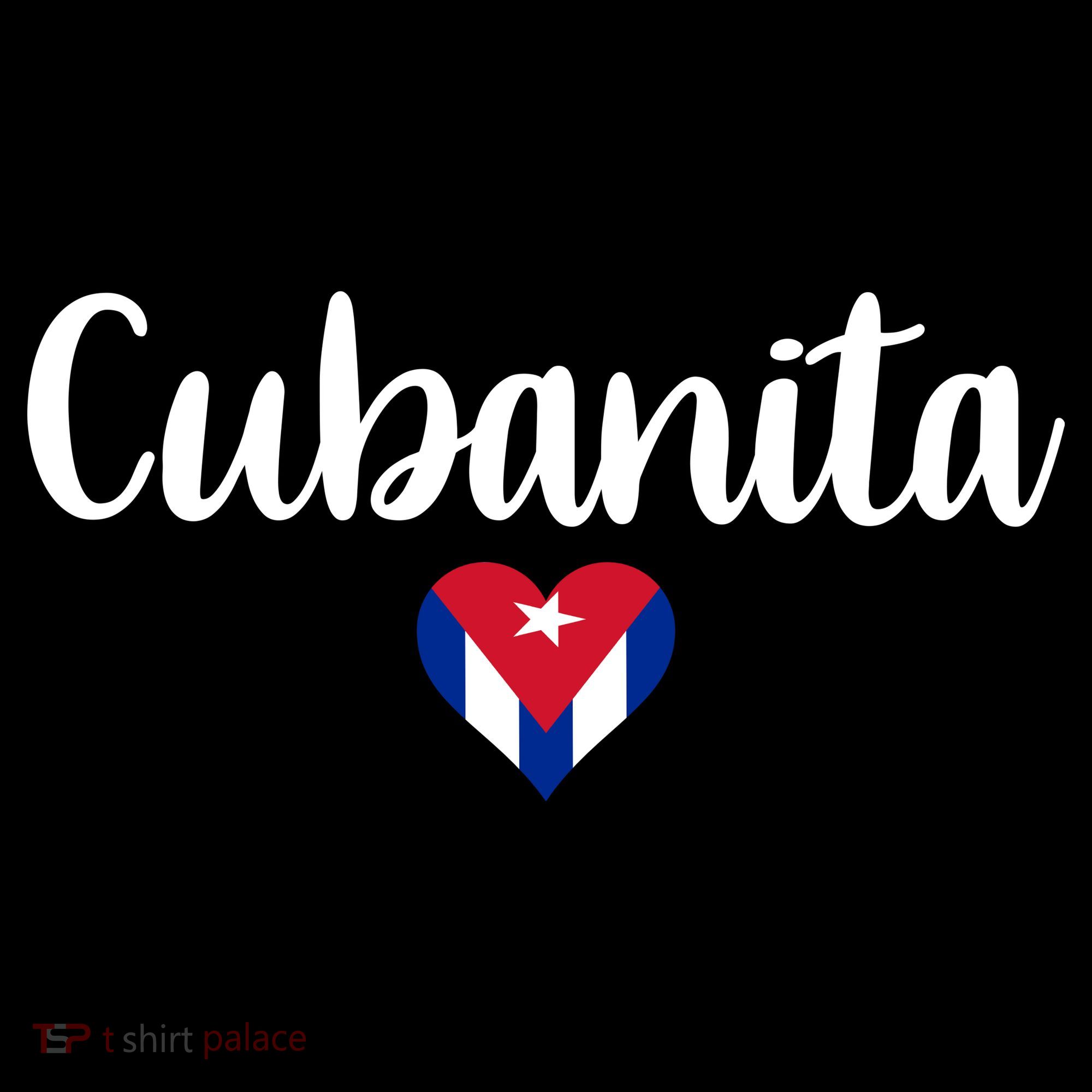 Cubanita Cuban Heart Cuba Flag Women's Hoodie