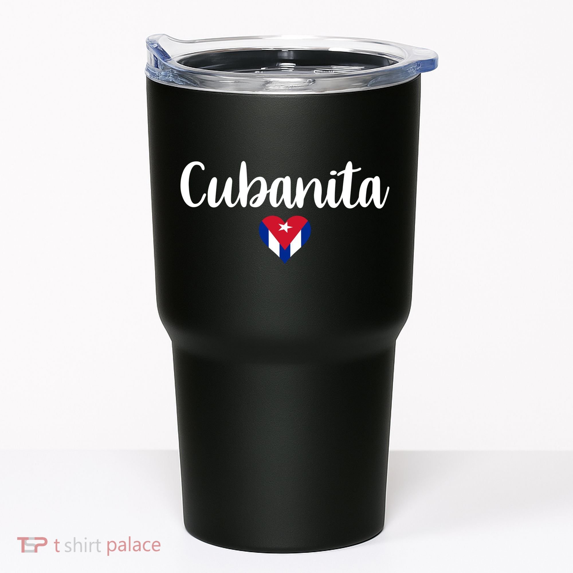 Cubanita Cuban Heart Cuba Flag Tumbler