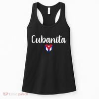 Cubanita Cuban Heart Cuba Flag Women's Tank Top thumb 0