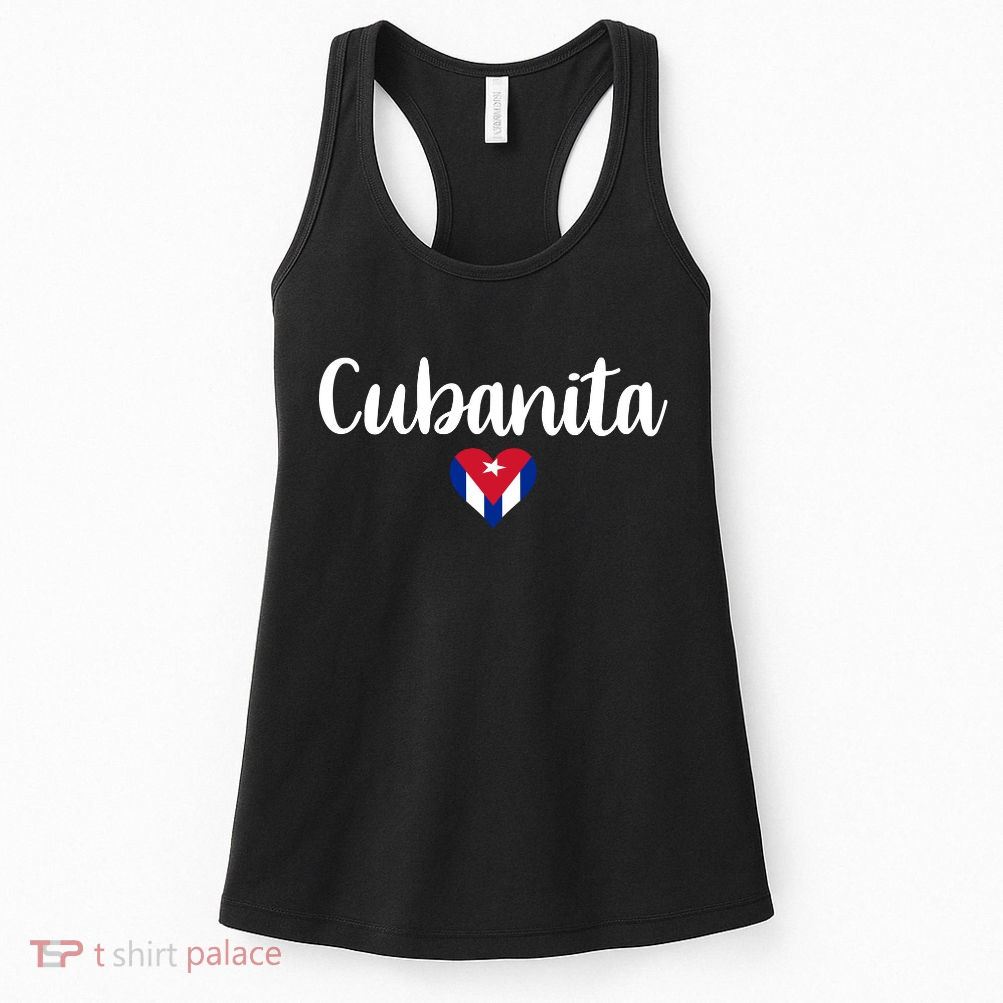 Cubanita Cuban Heart Cuba Flag Women's Tank Top